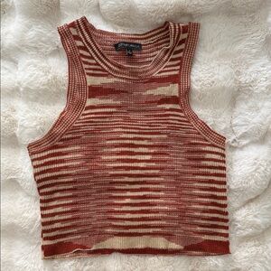 Cotton Candy LA Rust Striped Tank Top